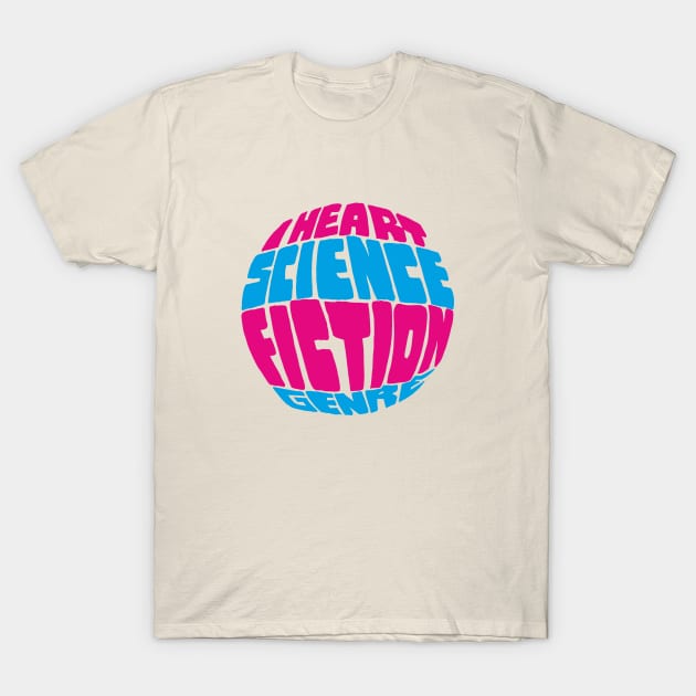 Science Fiction - Simple  Design T-Shirt by FutureHype